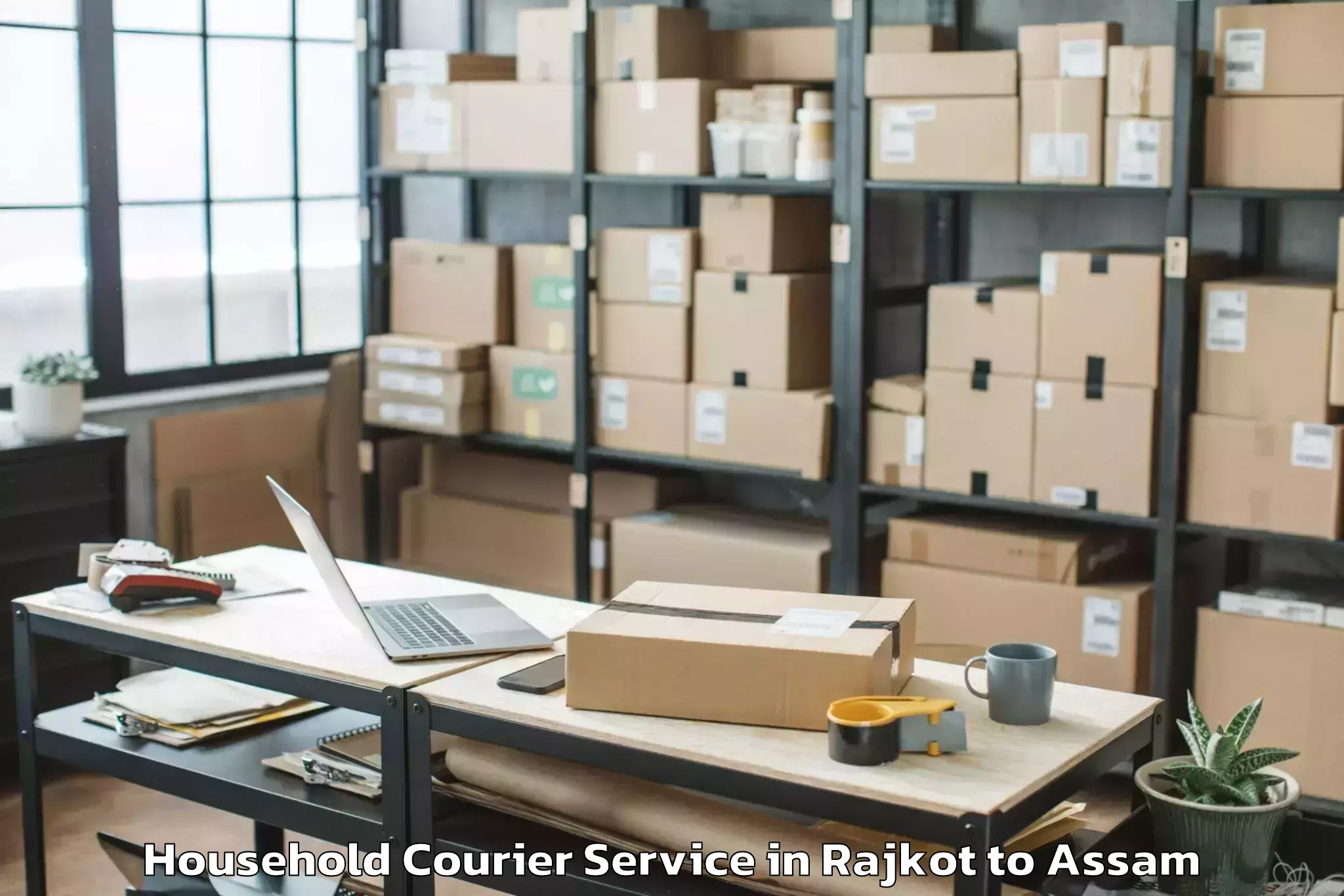 Leading Rajkot to Jorhat West Household Courier Provider